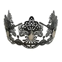 Black Filigree Crown