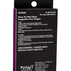 '80s Black Press On Nails -Spirit Spooky Store 01504679 d