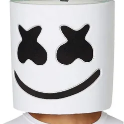 Adult Light-Up LED Marshmello Half Mask 5 Adult Light-Up LED Marshmello Half Mask -Spirit Spooky Store 01505635 c