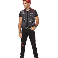 Adult Denim Punk Vest