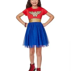 Kids Wonder Woman Dress -Spirit Spooky Store 01509157 c
