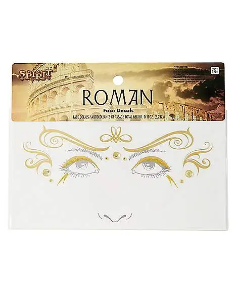 Gold Roman Face Decals 3 Gold Roman Face Decals - Image 3