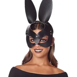Black Bunny Eye Mask