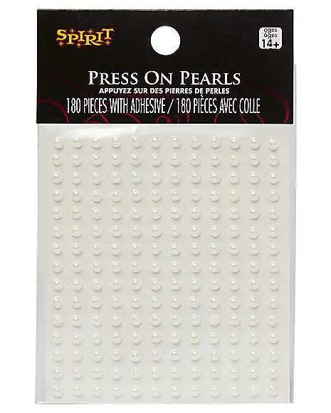 White Press On Pearls 2 White Press On Pearls - Image 2