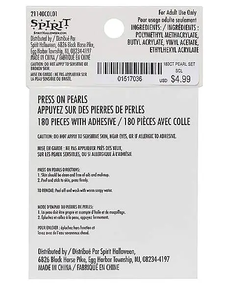 White Press On Pearls 3 White Press On Pearls - Image 3