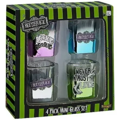 Beetlejuice Mini Glass Set - 4 Pack -Spirit Spooky Store 01517374 g