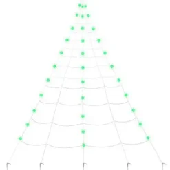 10 Ft. Light Up Green Spider Web -Spirit Spooky Store 01523372 c