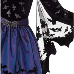 Kids Beautiful Bat Costume 7 Kids Beautiful Bat Costume -Spirit Spooky Store 01524230 d
