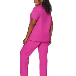 Adult Magenta Medical Scrubs Costume -Spirit Spooky Store 01525971 c