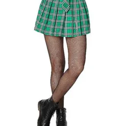 Adult Green Plaid Skirt -Spirit Spooky Store 01526540 c
