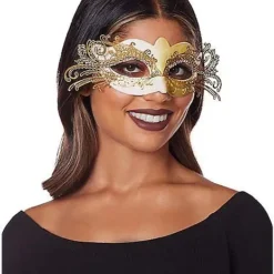 Gold Intricate Eye Mask
