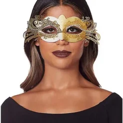 Gold Intricate Eye Mask -Spirit Spooky Store 01530195 c