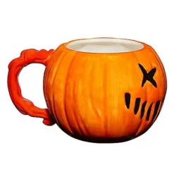 Molded Pumpkin Mug 30 Oz. - Trick 'r Treat 5 Molded Pumpkin Mug 30 Oz. - Trick 'r Treat -Spirit Spooky Store 01530922 c