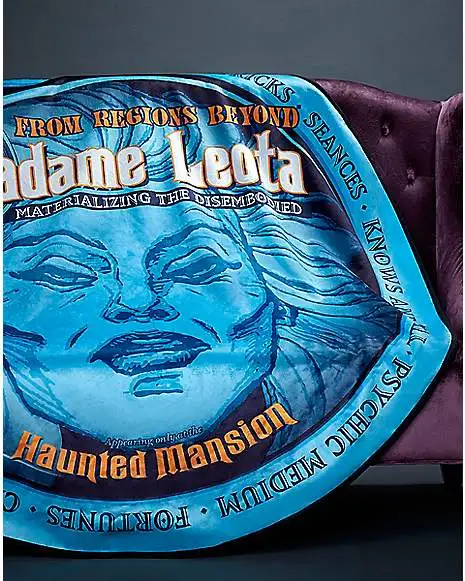 Madame Leota The Haunted Mansion Fleece Blanket - Disney 4 Madame Leota The Haunted Mansion Fleece Blanket - Disney - Image 4