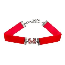 Minnie Mouse Bow Choker Necklace