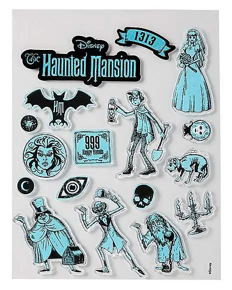 Glow In The Dark The Haunted Mansion Window Clings - Disney 3 Glow In The Dark The Haunted Mansion Window Clings - Disney - Image 3