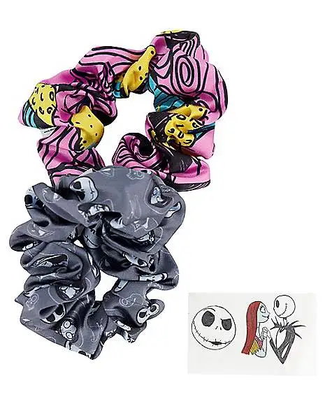 The Nightmare Before Christmas Scrunchies And Temporary Tattoos 1 The Nightmare Before Christmas Scrunchies And Temporary Tattoos