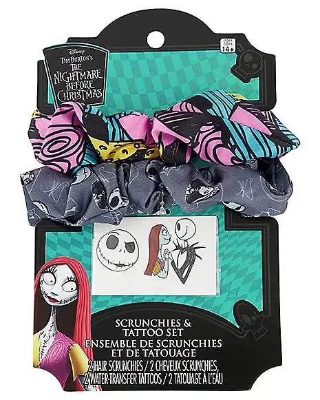 The Nightmare Before Christmas Scrunchies And Temporary Tattoos 2 The Nightmare Before Christmas Scrunchies And Temporary Tattoos - Image 2