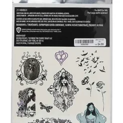 Corpse Bride Temporary Tattoos 5 Corpse Bride Temporary Tattoos -Spirit Spooky Store 01542885 c