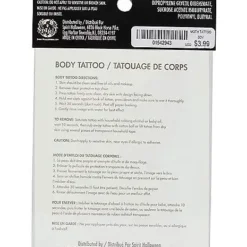 Moth Butterfly Temporary Tattoo -Spirit Spooky Store 01542943 c