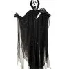 5 Ft Light-Up Ghost Face Hanging Prop - Decorations