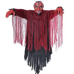 4 Ft Light-Up Hanging Vintage Devil Decoration