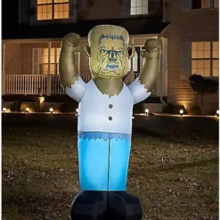 8 Ft Light-Up Wolfman Inflatable Decoration