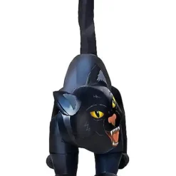 4 Ft Light-Up Scary Cat Inflatable - Decorations -Spirit Spooky Store 01547488 e