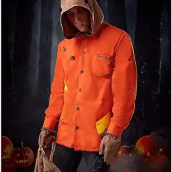 Sam Hooded Button-Up Shirt - Trick 'r Treat