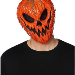 Evil Jack-O-Lantern Half Mask