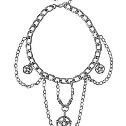 Pentagram Chain Choker Necklace