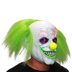 Neon Green Hair Clown Full Mask 7 Neon Green Hair Clown Full Mask -Spirit Spooky Store 01551944 d