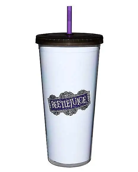 No Feet Cup With Straw 20 Oz. - Beetlejuice 2 No Feet Cup With Straw 20 Oz. - Beetlejuice - Image 2