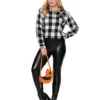 Adult Plus Size Flannel Shirt - Trick 'r Treat