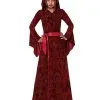 Kids Red Hooded Dress