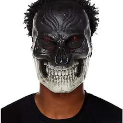 Light-Up Dark Skeleton Mask