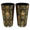 Gothic Noir Skull Glass Set 2 Pack - 16 Oz.
