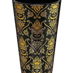 Gothic Noir Skull Glass Set 2 Pack - 16 Oz. -Spirit Spooky Store 01564442 d