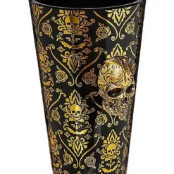 Gothic Noir Skull Glass Set 2 Pack - 16 Oz. -Spirit Spooky Store 01564442 e
