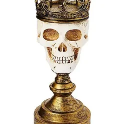 Crowned Skull Candle Holder