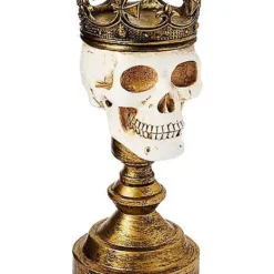 Crowned Skull Candle Holder -Spirit Spooky Store 01564491 c