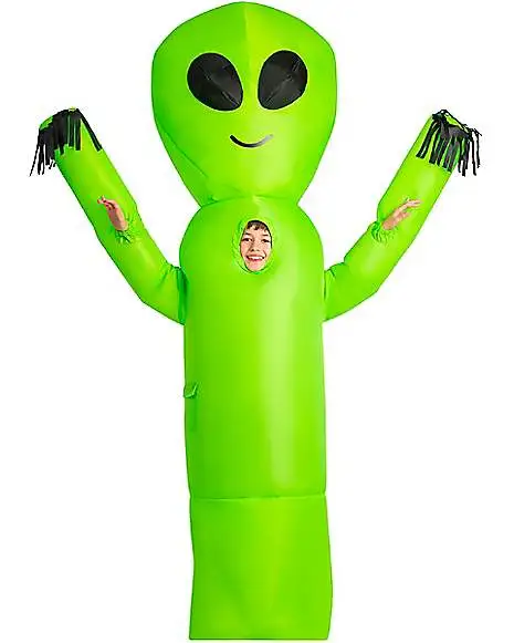 Kids Wavy Arms Alien Inflatable Costume 2 Kids Wavy Arms Alien Inflatable Costume - Image 2