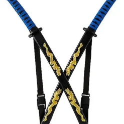 Kids Blue Ninja Swords With Harness