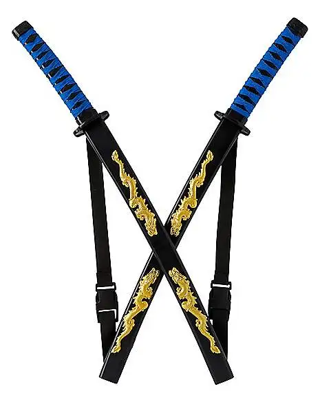 Kids Blue Ninja Swords With Harness 1 Kids Blue Ninja Swords With Harness