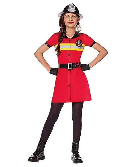 Kids Firefighter Dress Costume 1 Kids Firefighter Dress Costume