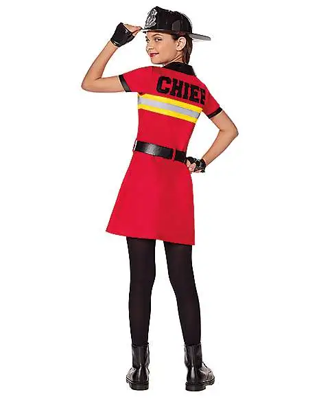 Kids Firefighter Dress Costume 2 Kids Firefighter Dress Costume - Image 2