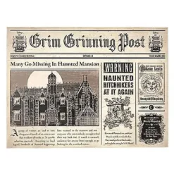 Newspaper Sign - Haunted Mansion