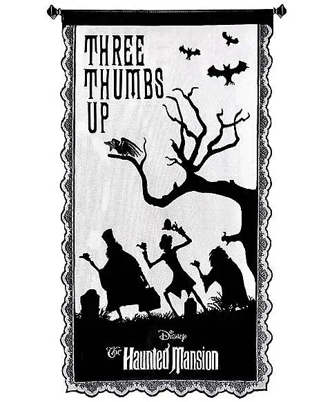 Three Thumbs Up Light-Up Lace Panel - The Haunted Mansion 1 Three Thumbs Up Light-Up Lace Panel - The Haunted Mansion
