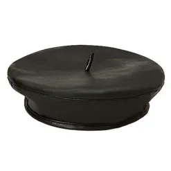 Faux Leather Beret