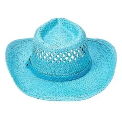 Blue Straw Cowboy Hat -Spirit Spooky Store 01573013 e